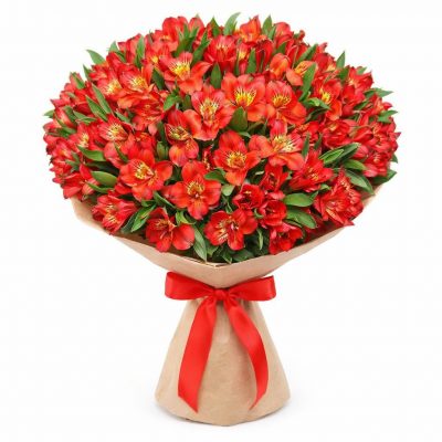 Букет «Алый всплеск»