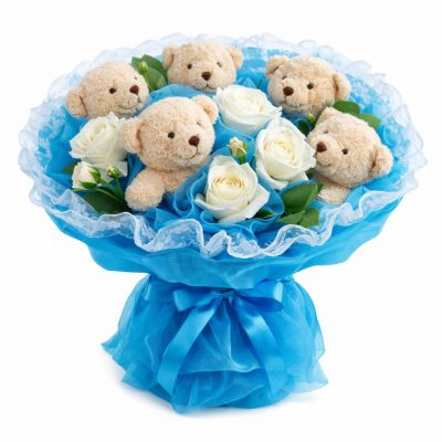 Букет «Ласковый мишка»