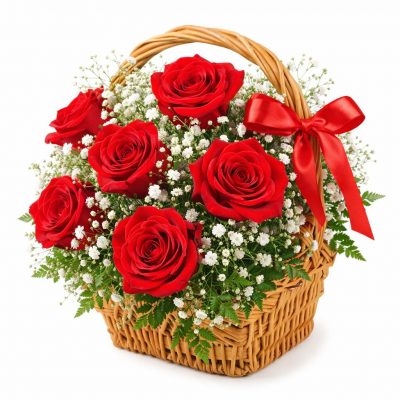 Корзина с цветами «Аромат весны»