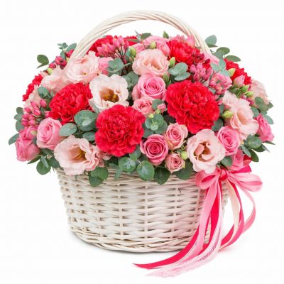 Корзина с цветами «Бархатная тайна»