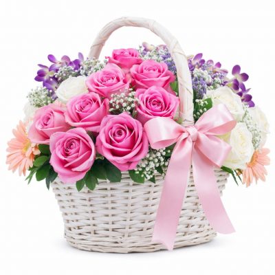 Корзина с цветами «Дивные явления»