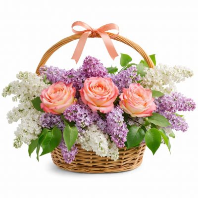 Корзина с цветами «Дыхание солнца»