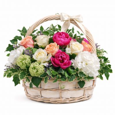 Корзина с цветами «Кристальный поток»