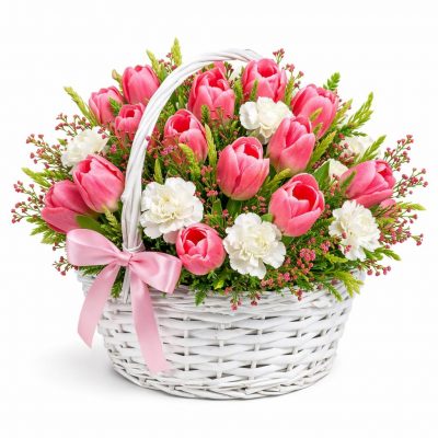 Корзина с цветами «Магия тропиков»