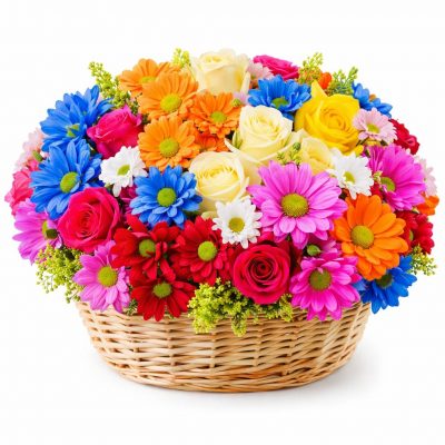 Корзина с цветами «Мелодия лета»