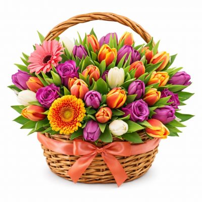 Корзина с цветами «Осенний фестиваль»