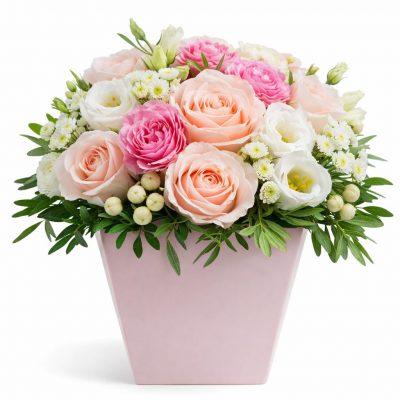 Цветы в коробке «Благородное вино»