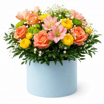 Цветы в коробке «Буря эмоций»