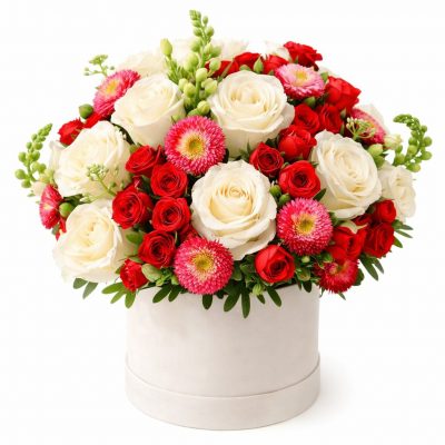 Цветы в коробке «Дивный взгляд»