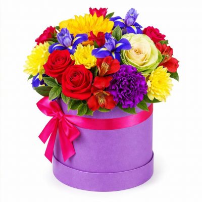 Цветы в коробке «Дольче вита»