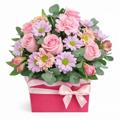 Цветы в коробке «Осенний бал»