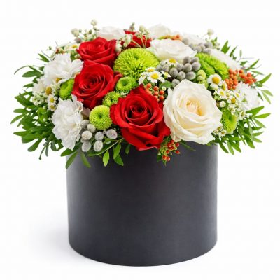 Цветы в коробке «Подарок лета»