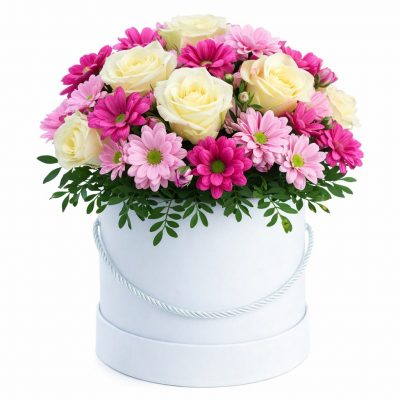 Цветы в коробке «Царственное величие»