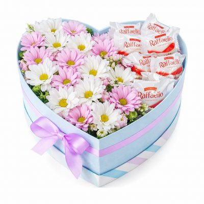 Цветы в коробке «Вечерний бриз»