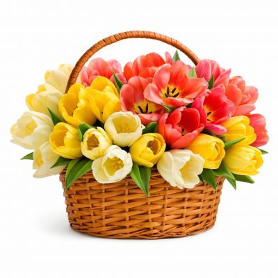 Цветы в корзинке «Дуэт»