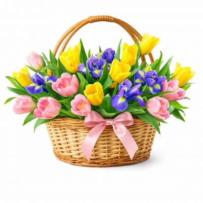 Цветы в корзинке «Вдохновение»